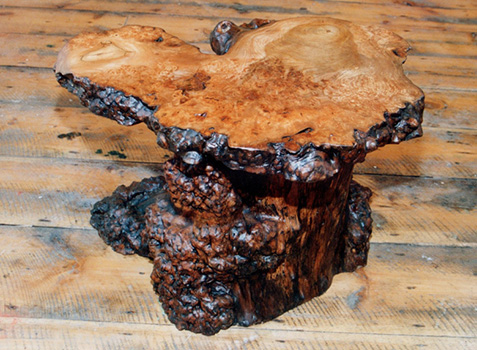 natural edge wood table